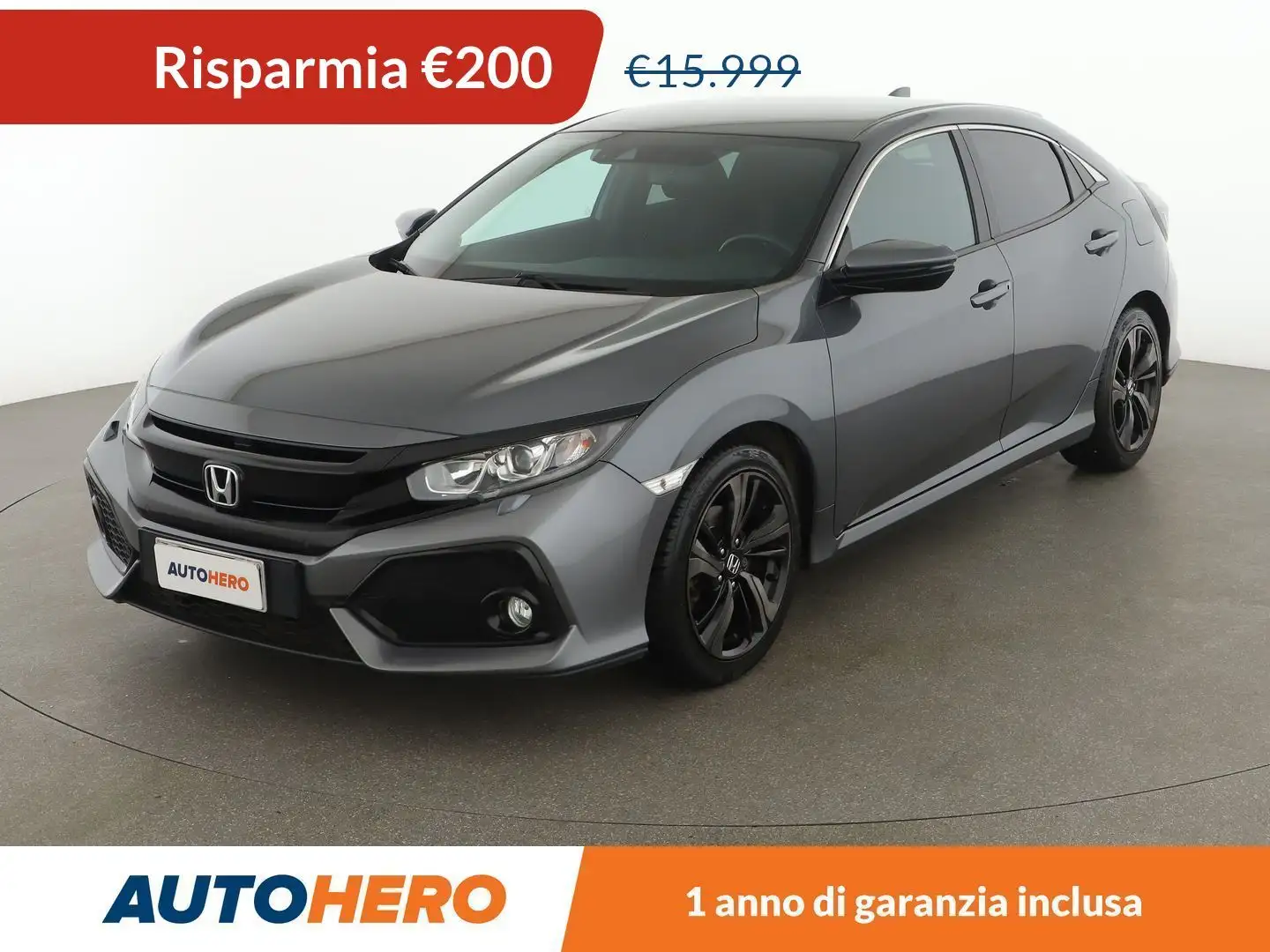 Honda Civic 1.0 VTEC Elegance Navi Grigio - 1