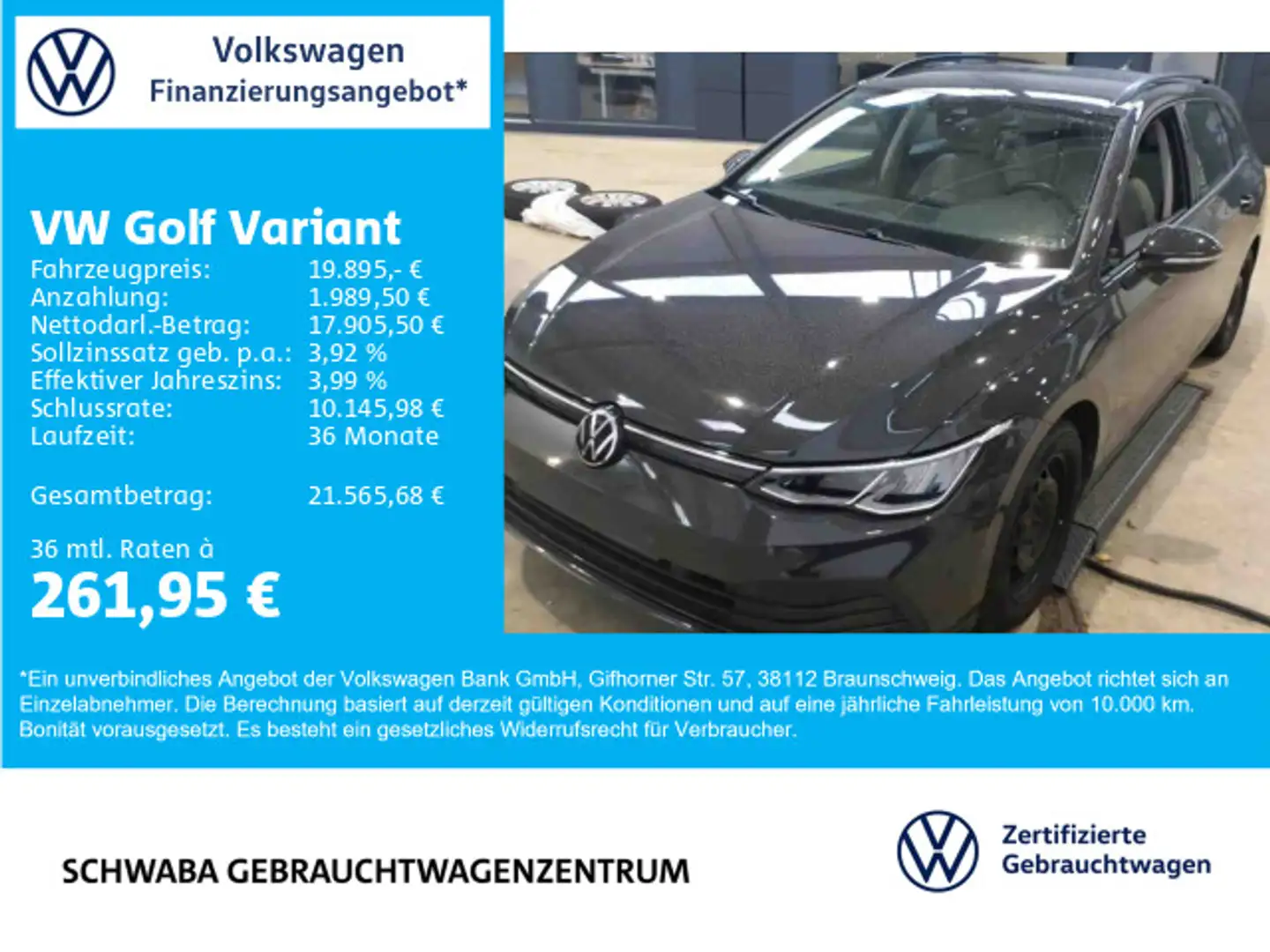 Volkswagen Golf Variant Golf VIII Variant Life 1.5 TSI 8-fach bereift Grau - 1