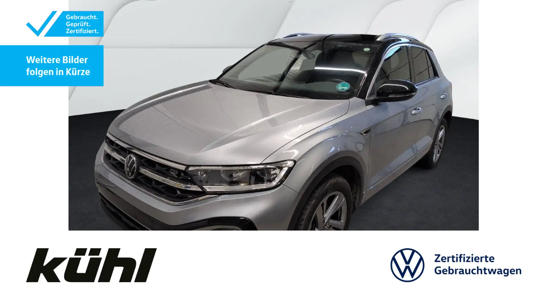 Volkswagen T-Roc 1.5 TSI DSG R-Line LED+/ACC/Kamera/App/Nav Silber - 1