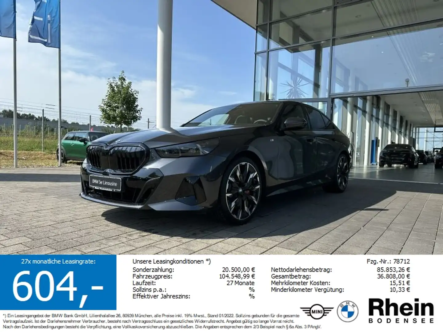 BMW 540 d xDrive Limousine M Sportpaket Grau - 1