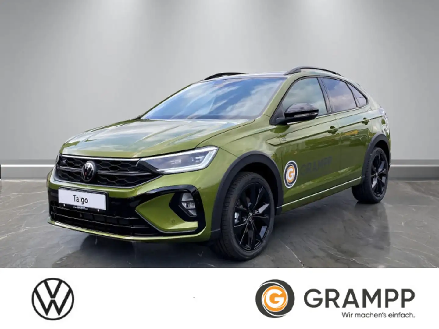 Volkswagen Taigo R-Line 1,5 l TSI AHK+KAMERA+NAVI+KLIMA+PDC Grün - 1