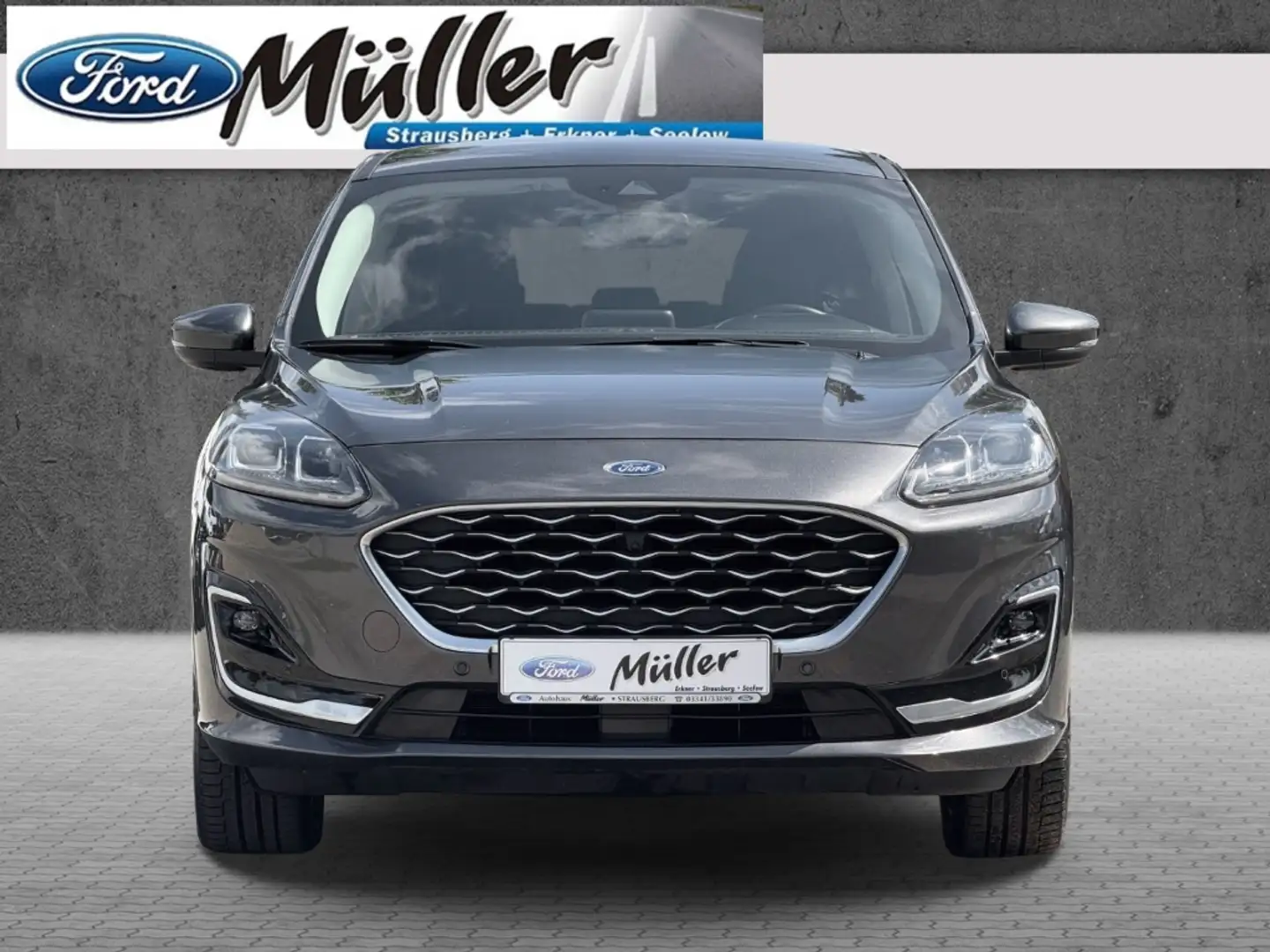 Ford Kuga Plug-In Hybrid 2.5 PHEV Vignale AHK Gris - 2