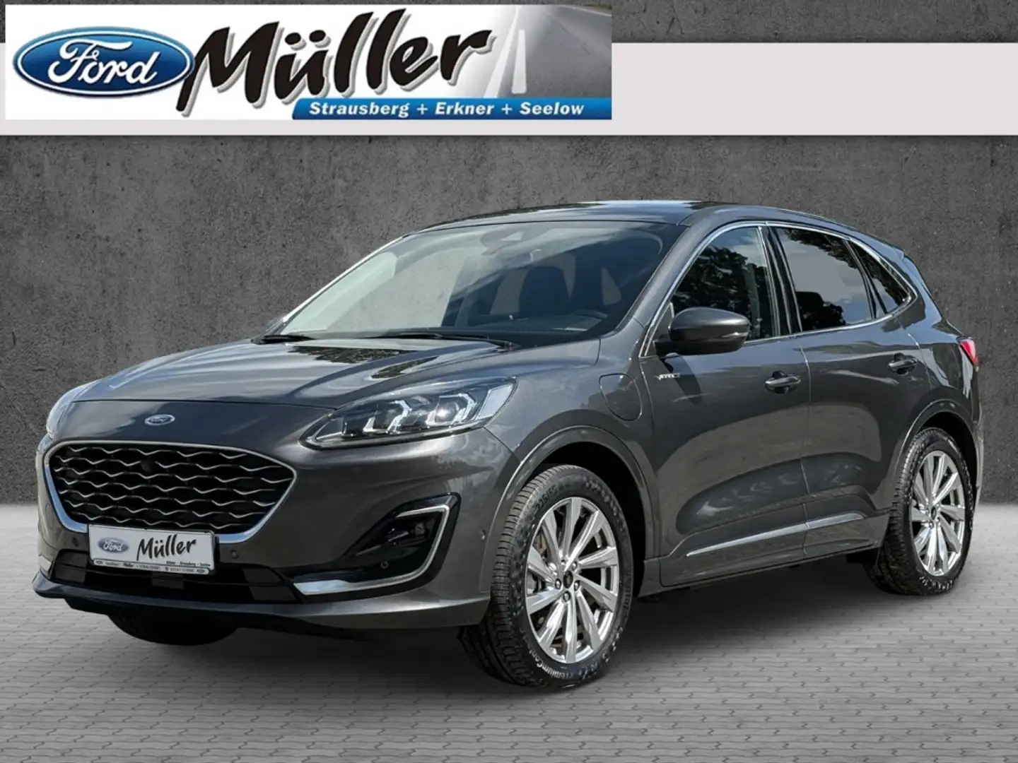 Ford Kuga Plug-In Hybrid 2.5 PHEV Vignale AHK Gris - 1