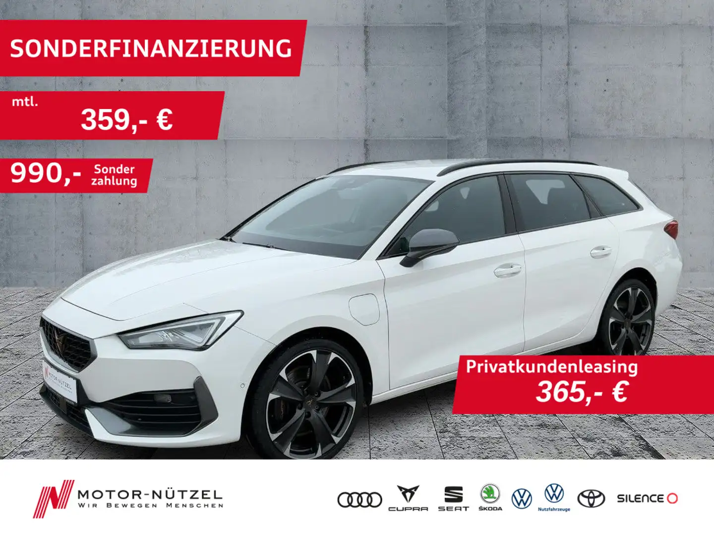 CUPRA Leon ST 1.4 eHybrid LED+NAVI+APP+ACC+DCC+SHZ+RFK Blanc - 1