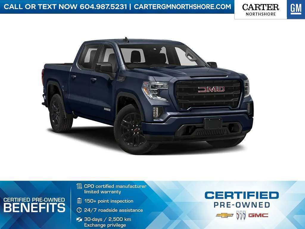 Blue 2019 GMC Sierra 1500 Pickup Truck Four-Wheel Drive Automatic