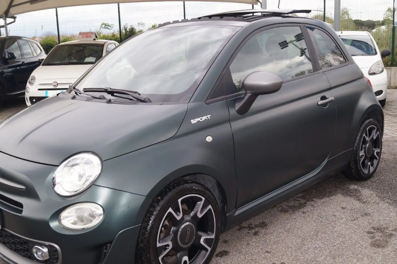 Fiat 500 1.0 Hybrid Sport VERDE OPACO tetto apribile Verde - 2