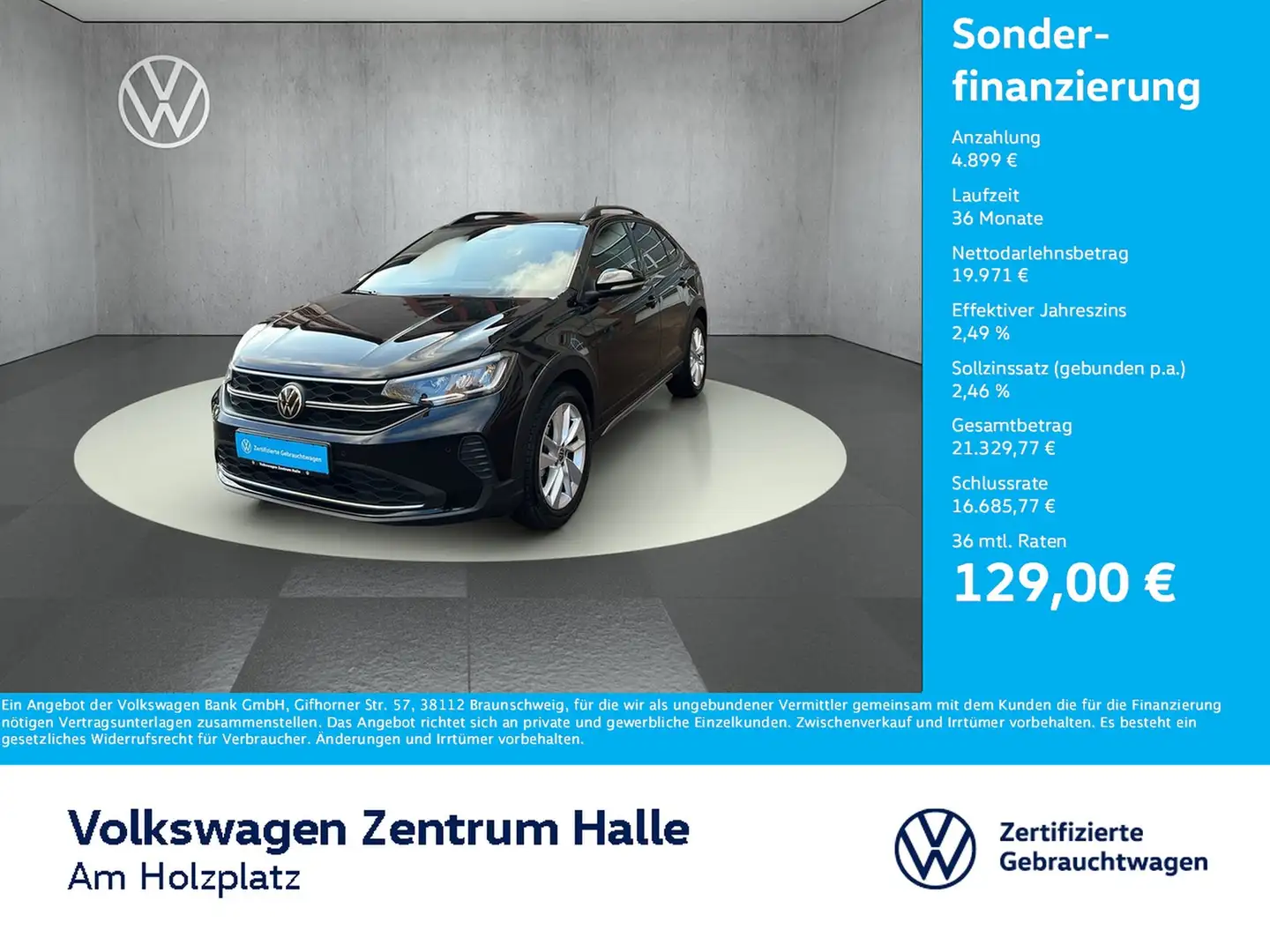 Volkswagen Taigo 1.0 TSI Goal DSG Schwarz - 1