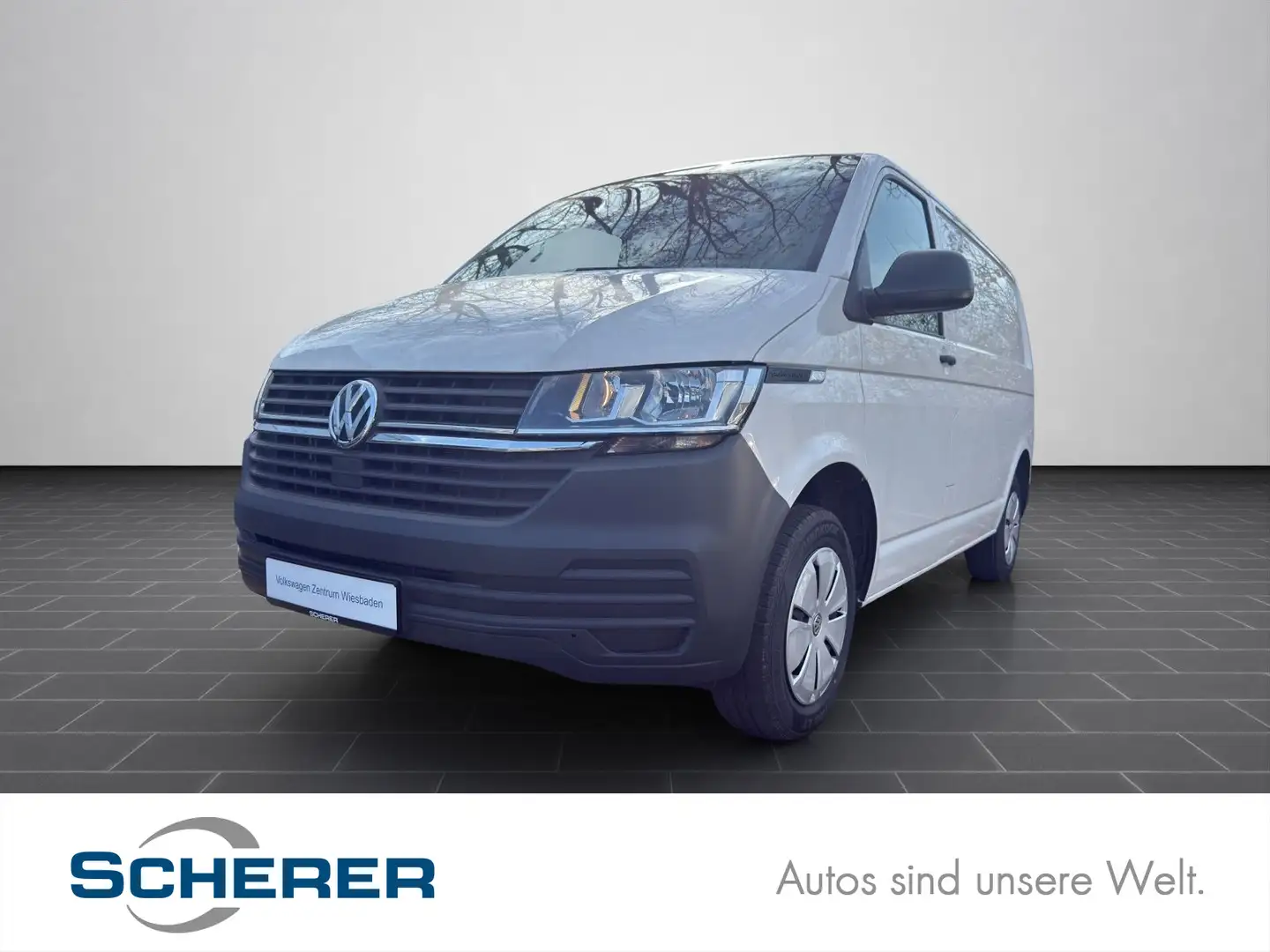 Volkswagen T6.1 Transporter T6.1 Kasten kurzer Radstand 2.0 TDI PDC, Trennwa Weiß - 1