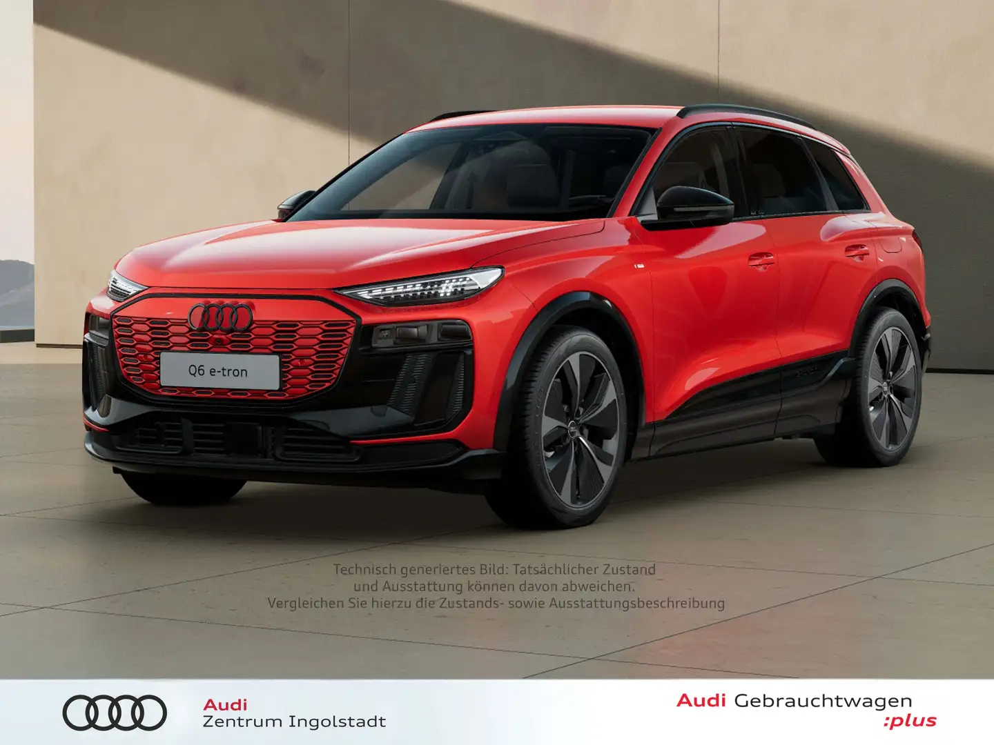 Audi Q6 e-tron qu S line Tech+ MATRIX 360° AHK 21" Rot - 1