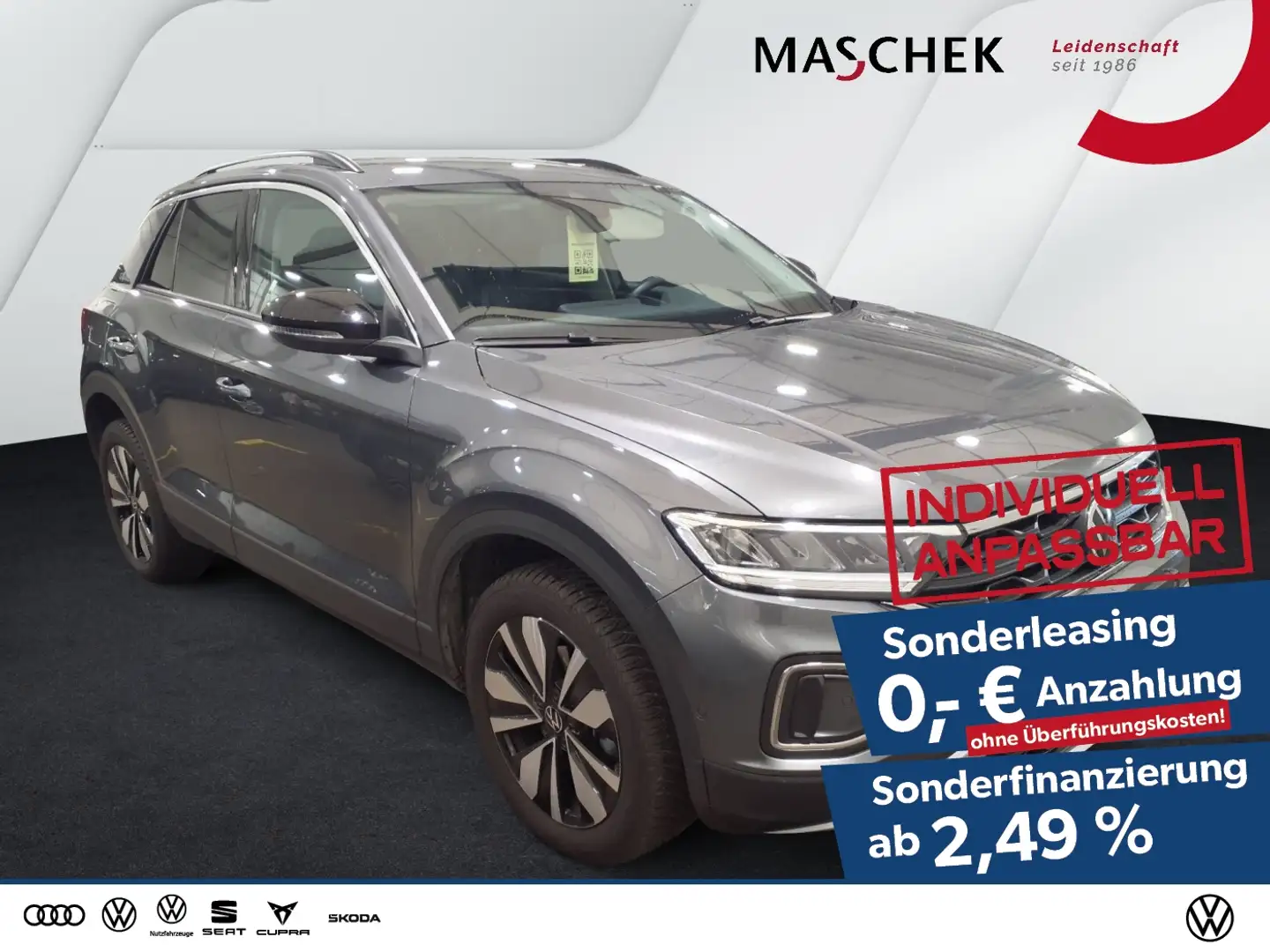 Volkswagen T-Roc Goal 1.0 TSI Sonderleasing! Navi Sitzh. PDC Grau - 1
