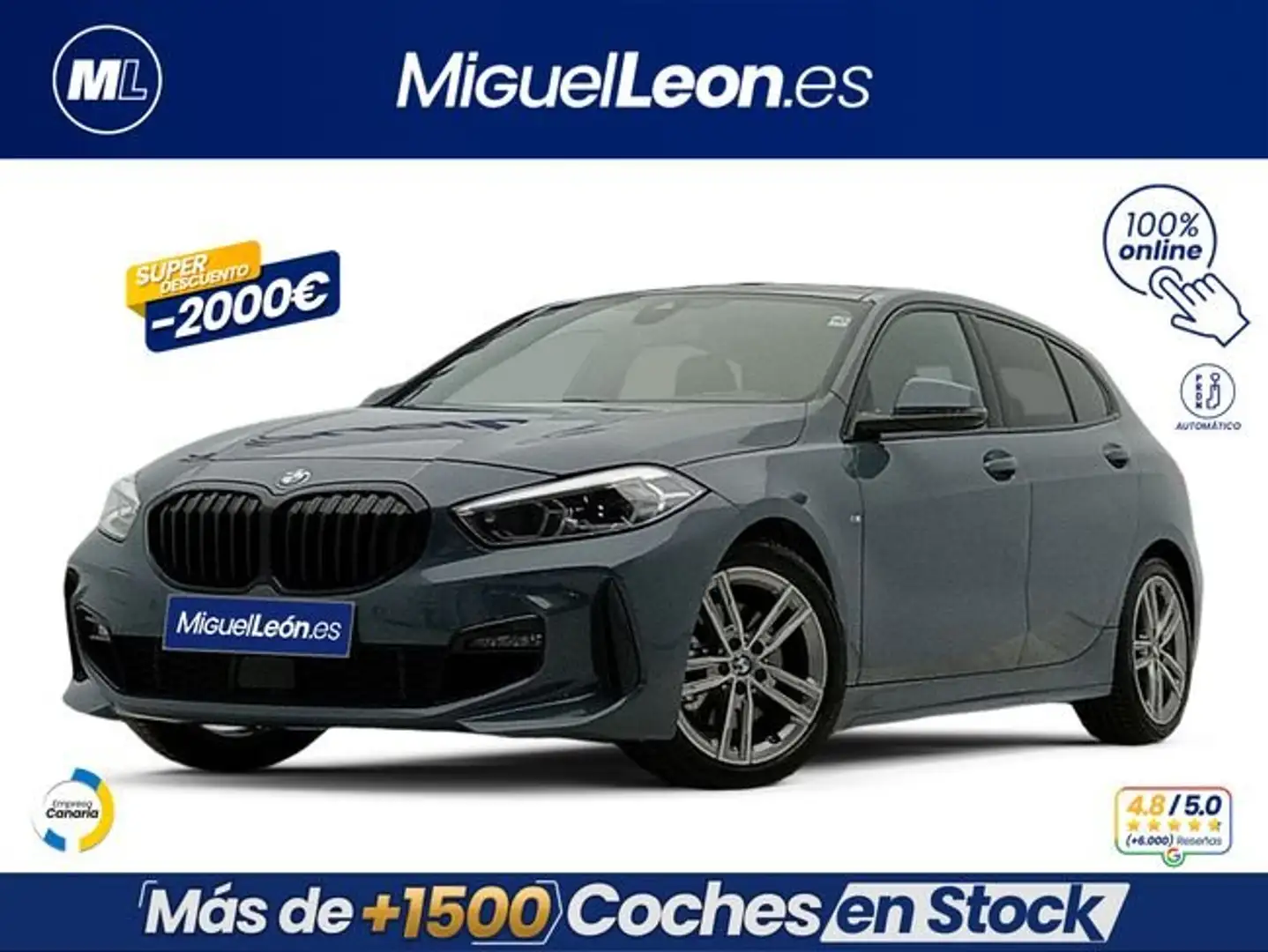 BMW 118 118iA Gris - 1