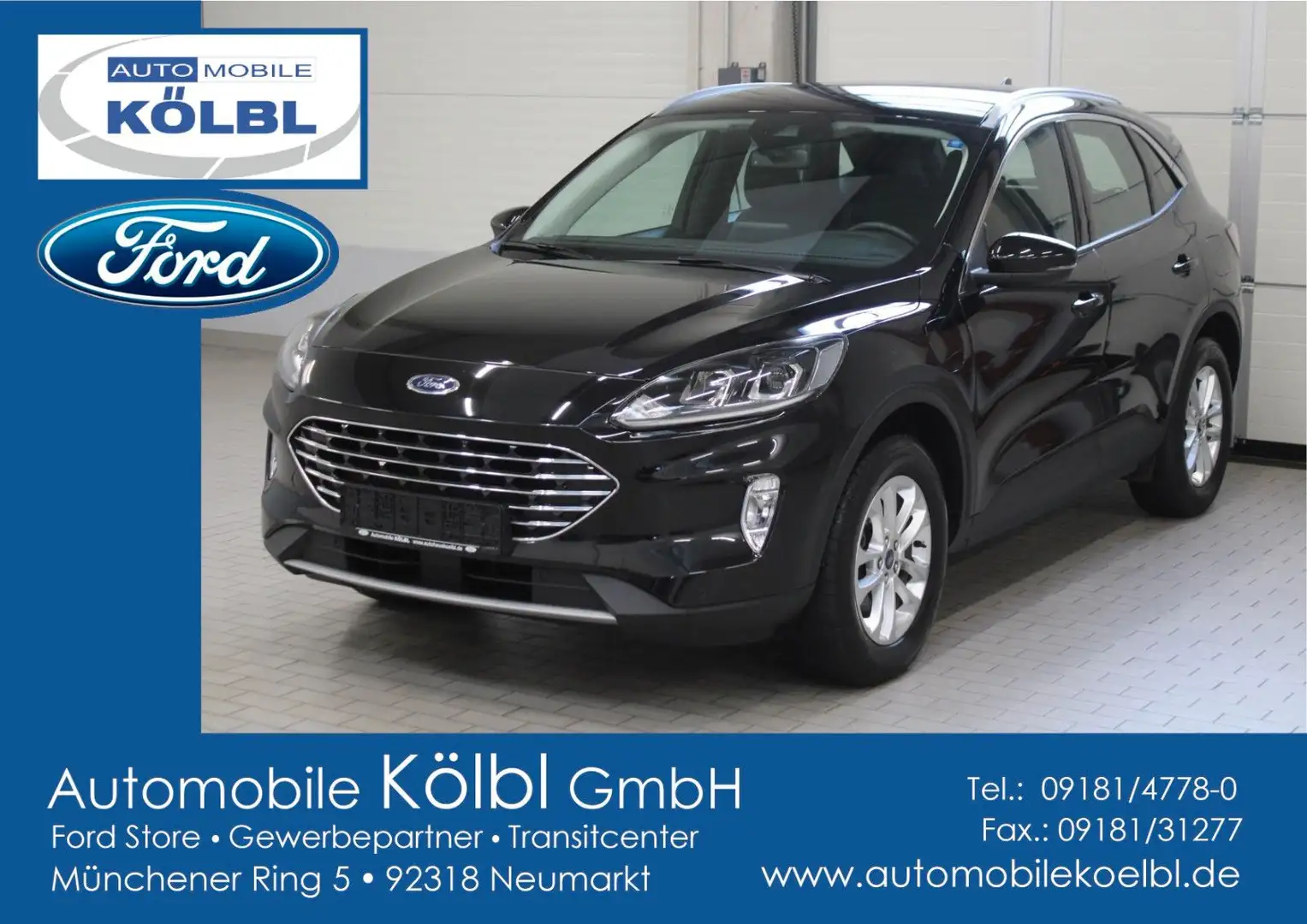 Ford Kuga Plug-in-Hybrid Titanium, NAVI/KAMERA/AHK/ Noir - 1
