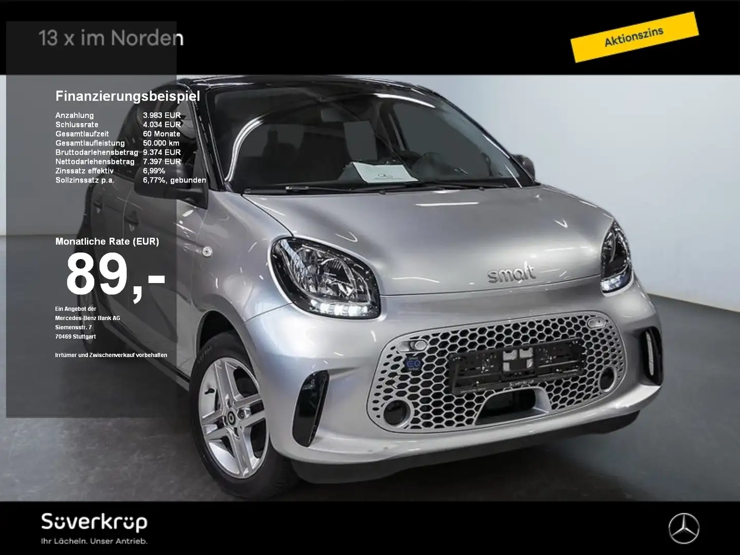 smart forFour EQ  22KW SHZ PDC Silber - 1