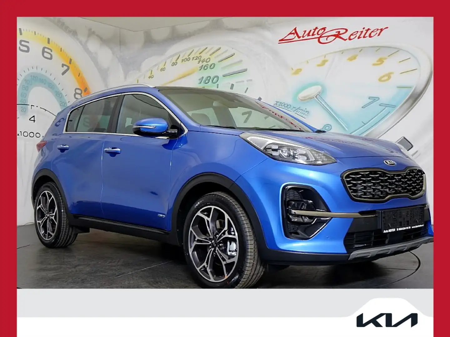 Kia Sportage 1,6 CRDI SCR MHD AWD GT-Line DCT Aut. *VOLLAUSS... Blauw - 1