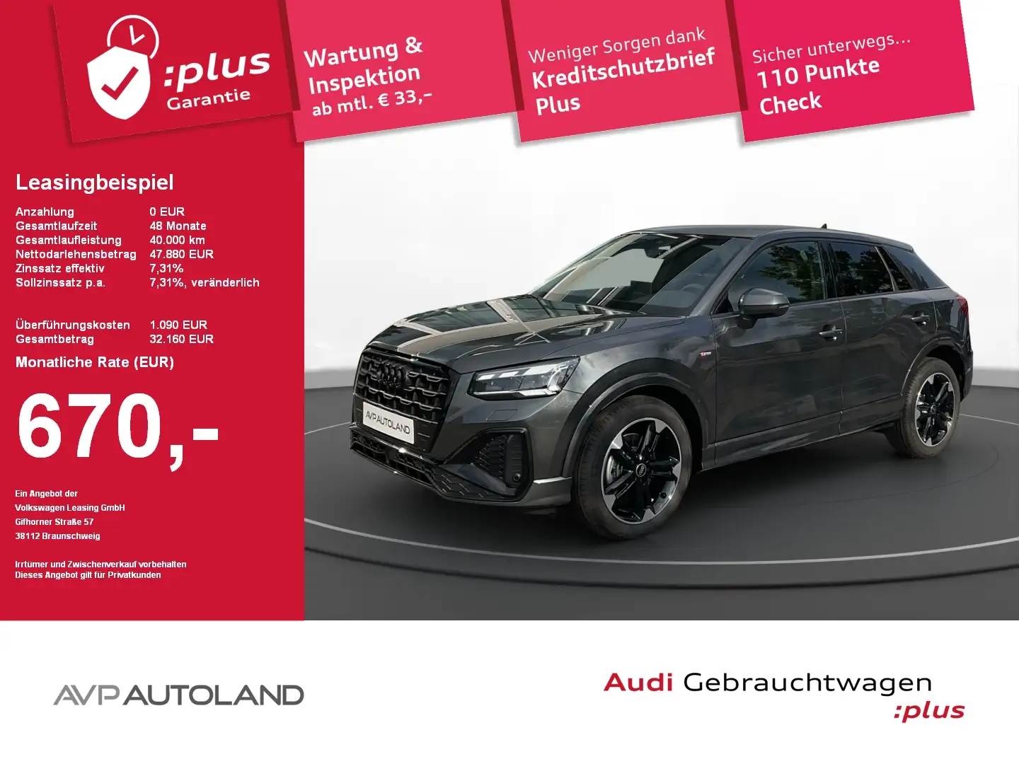 Audi Q2 35 TDI quattro S tronic S line | MMI NAVI+ | Grau - 1