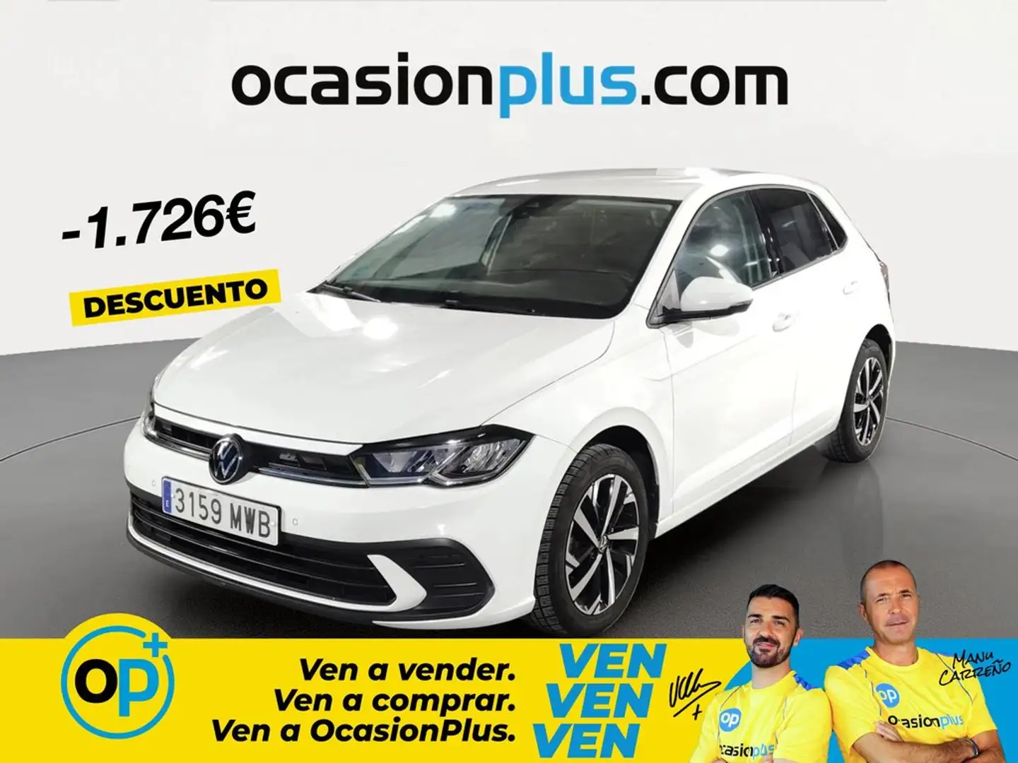 Volkswagen Polo 1.0 TSI Mas 70kW Blanco - 1