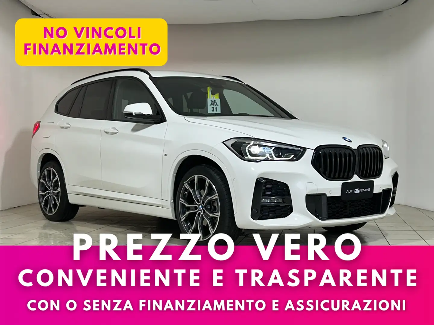 BMW X1 M Sport 18D S-Drive 150cv + Retrocamera Bianco - 1