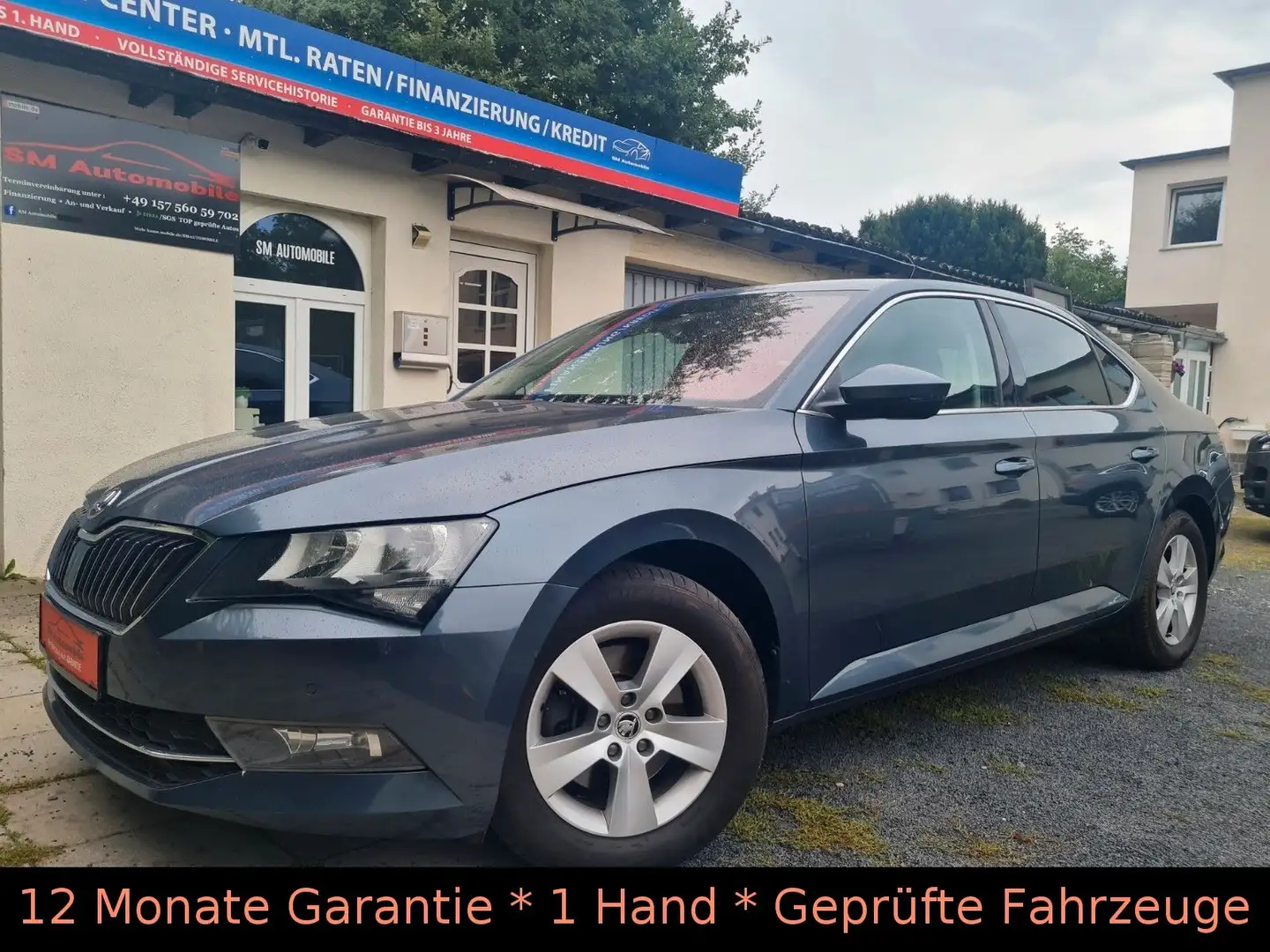 Skoda Superb 1.6 TDI DSG/ACC Distro/Spur/TotWinkel/Kam Gris - 1
