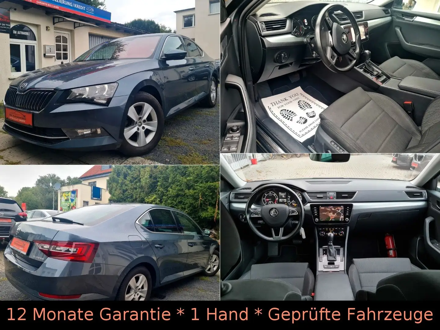 Skoda Superb TDI DSG/ACC Distronic/Spur/TotWinkel/Kam Grau - 1