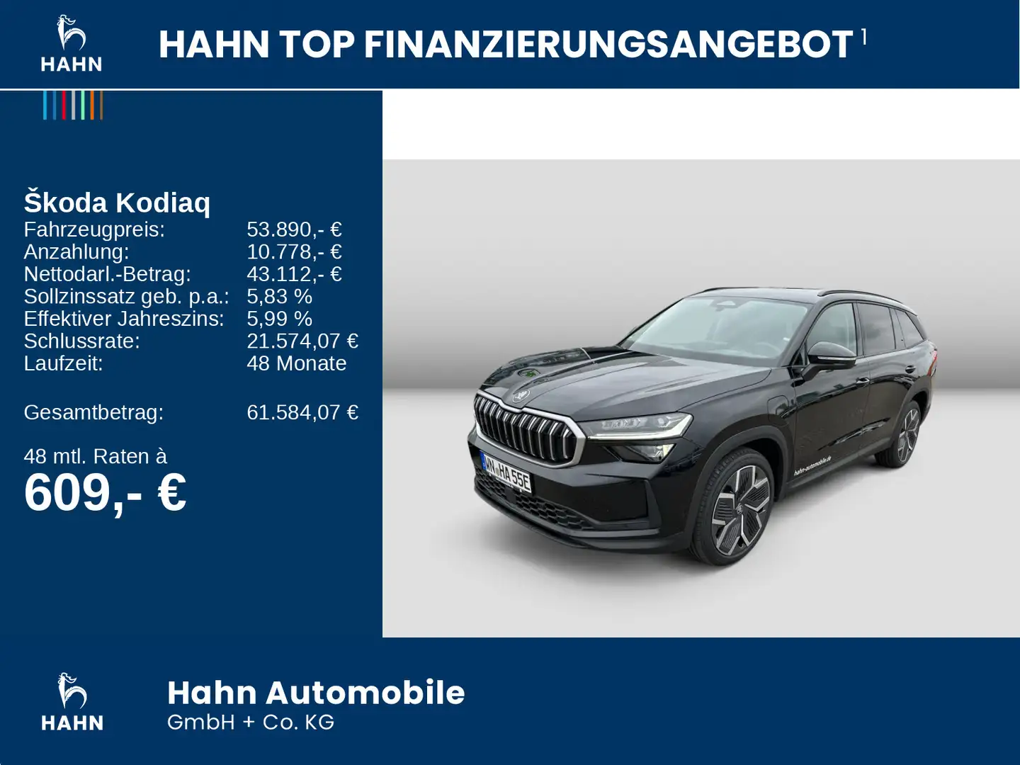 Skoda Kodiaq Selection 1.5 TSI iV Pano AHK Massage 20" Schwarz - 2