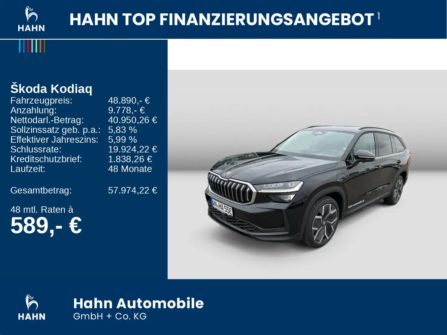 Skoda Kodiaq Selection 1.5 TSI iV Pano AHK Massage 20" Schwarz - 2