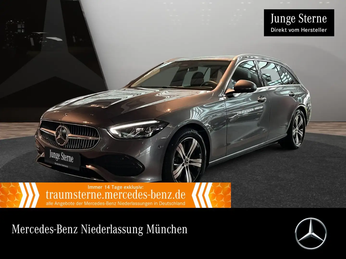 Mercedes-Benz C 200 d T AVANTG+360+LED+KEYLESS+9G Grau - 1