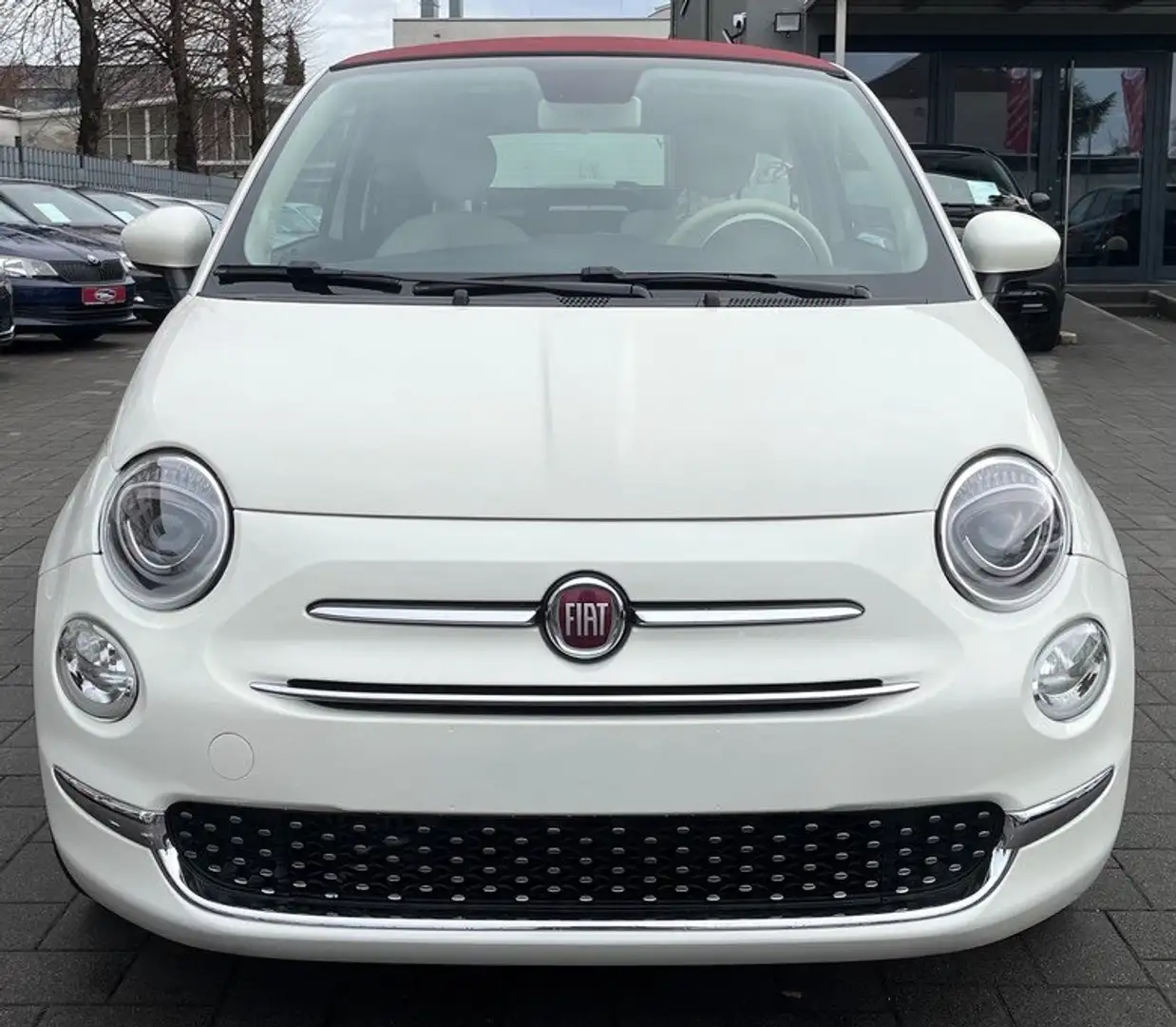 Fiat 500 TÜV AU NEU*PDC*NAVI*BLUETOOTH*Allwetter* Blanc - 2