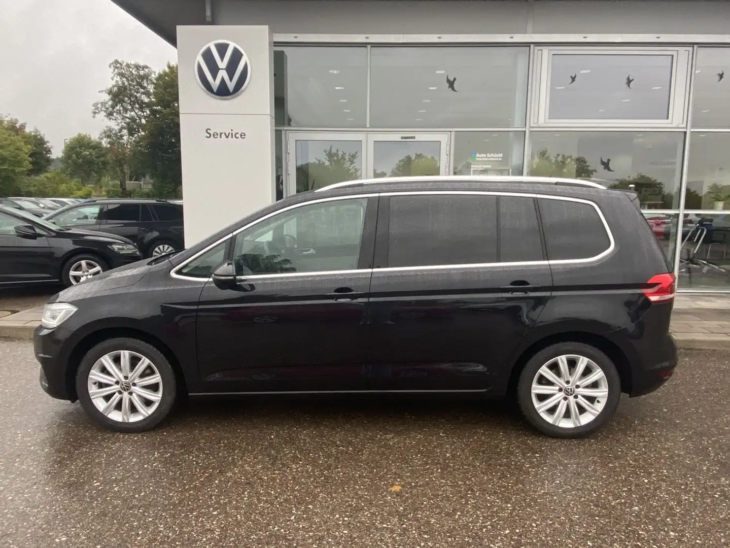Volkswagen Touran 2.0 TDI DSG Highline 7-SITZER+NAVI+LED+AH Schwarz - 2
