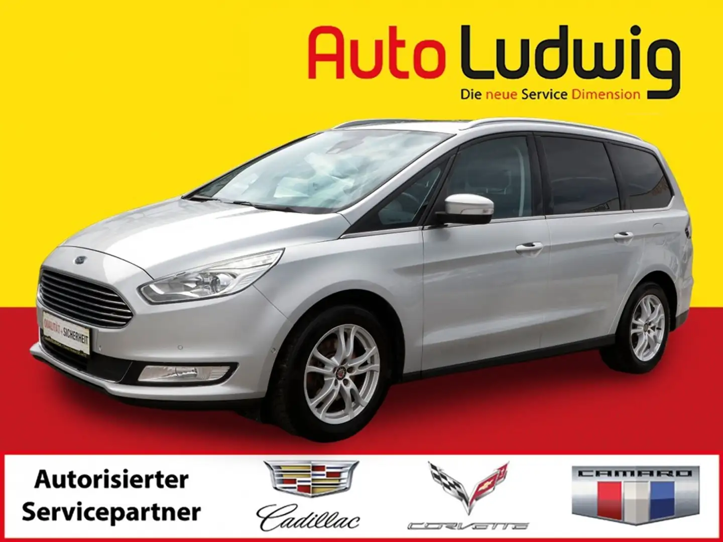 Ford Galaxy 2,0 TDCi Titanium Start/Stop Powershift*7-SITZE... Zilver - 1