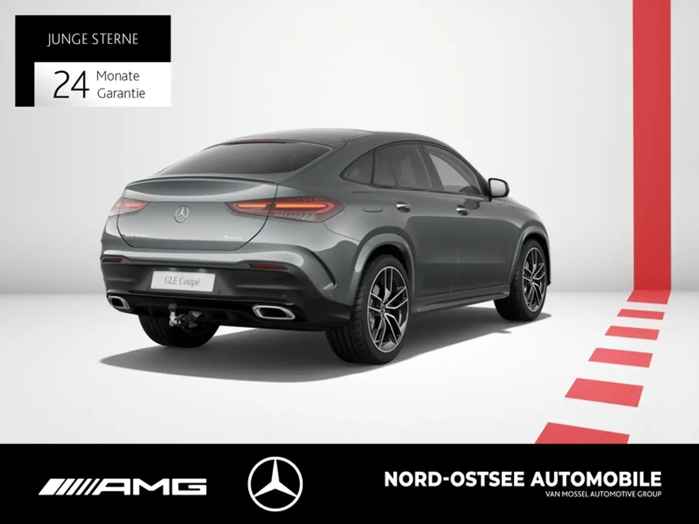 Mercedes-Benz GLE 450 d 4M COUPÈ AMG PANO 360° HUD AHK DISTRO Grau - 2