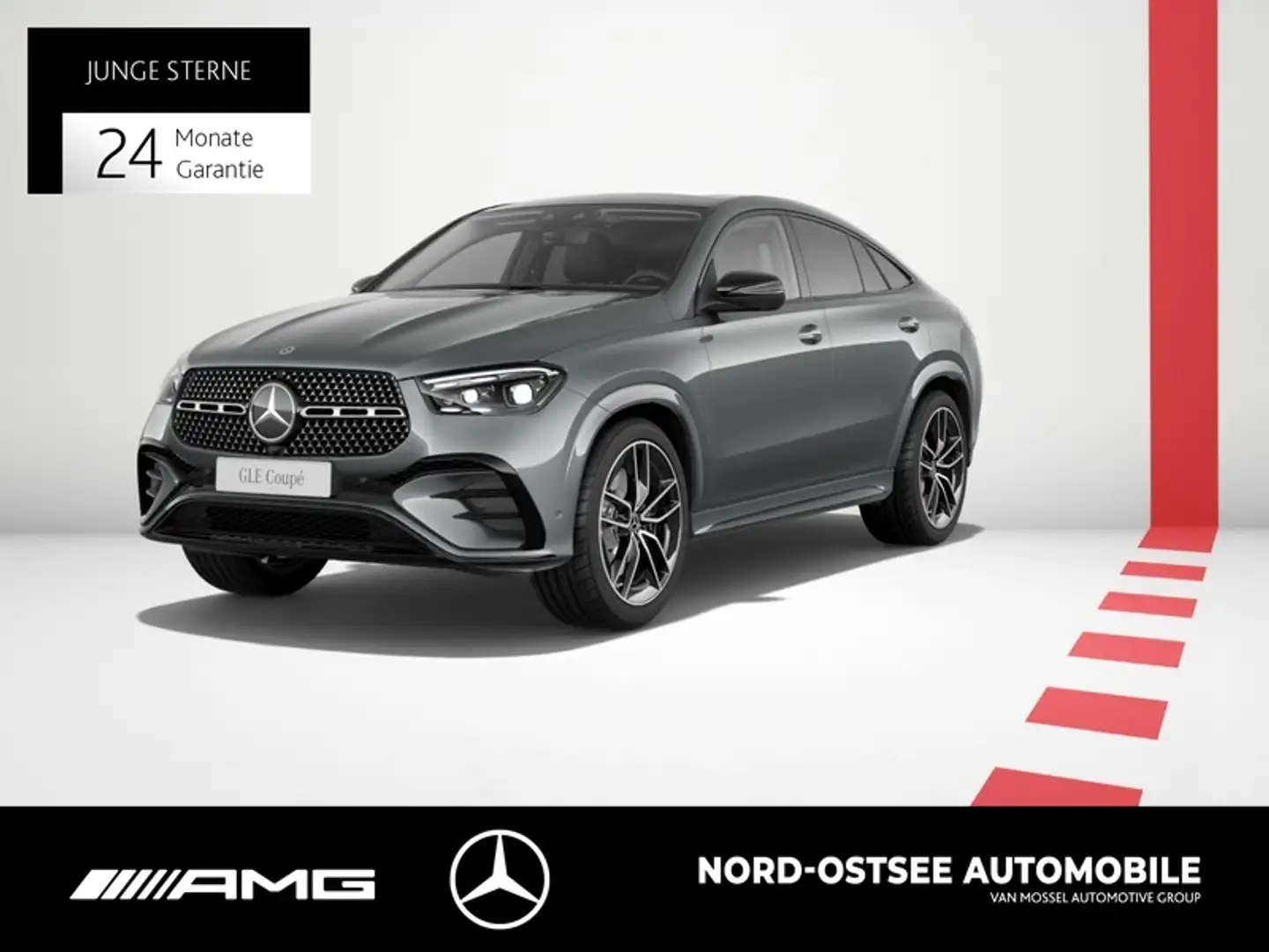 Mercedes-Benz GLE 450 d 4M COUPÈ AMG PANO 360° HUD AHK DISTRO Grau - 1
