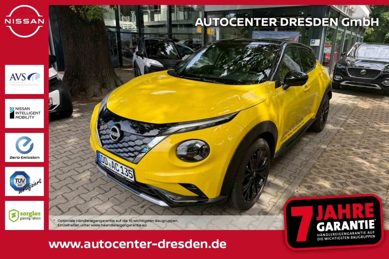 Nissan Juke 1.6 N-SPORT Hybrid LED+Navi+SHZ+360 Gelb - 1
