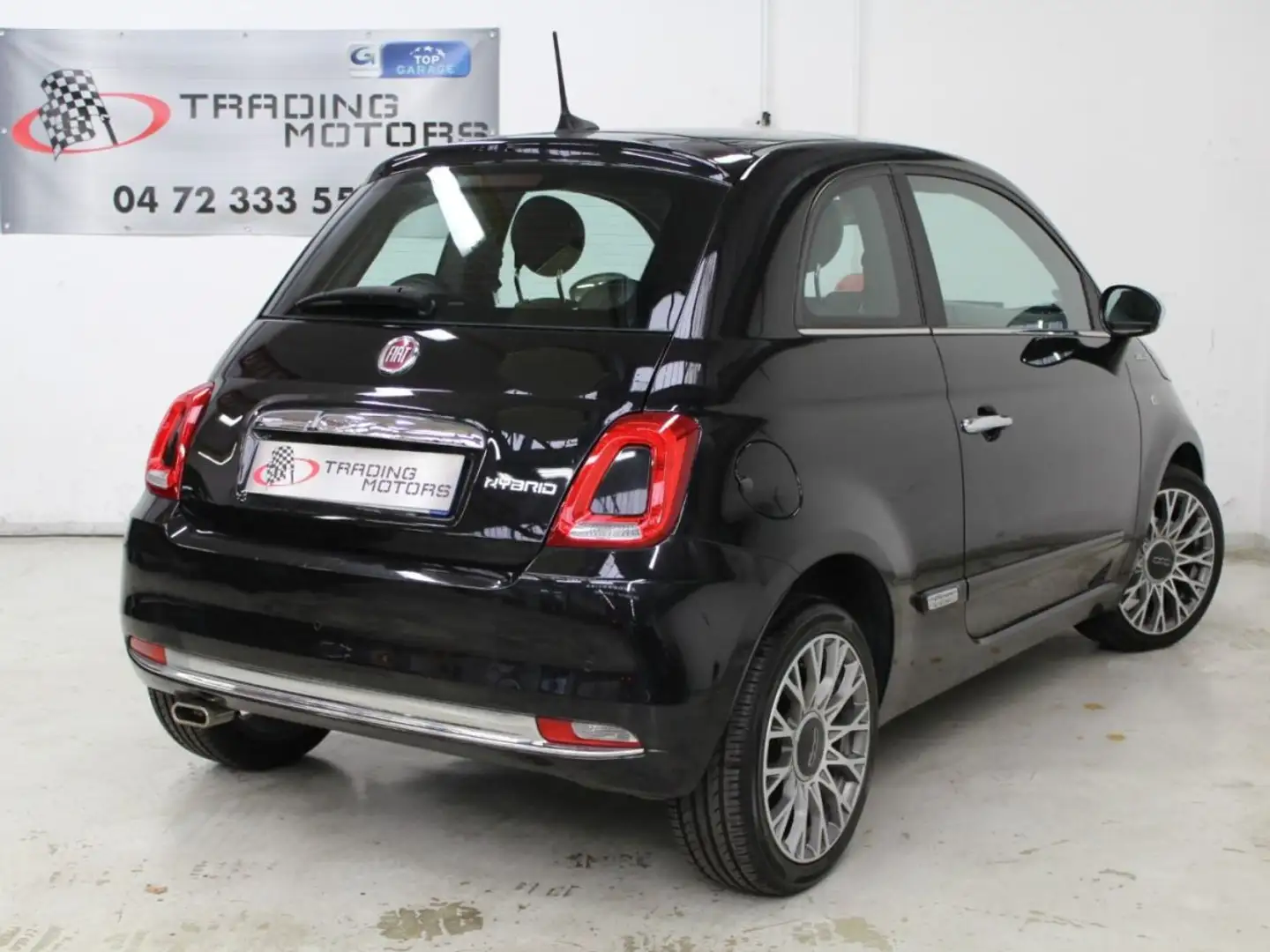 Fiat 500 Panoramique Dolcevita Hybride Noir - 2