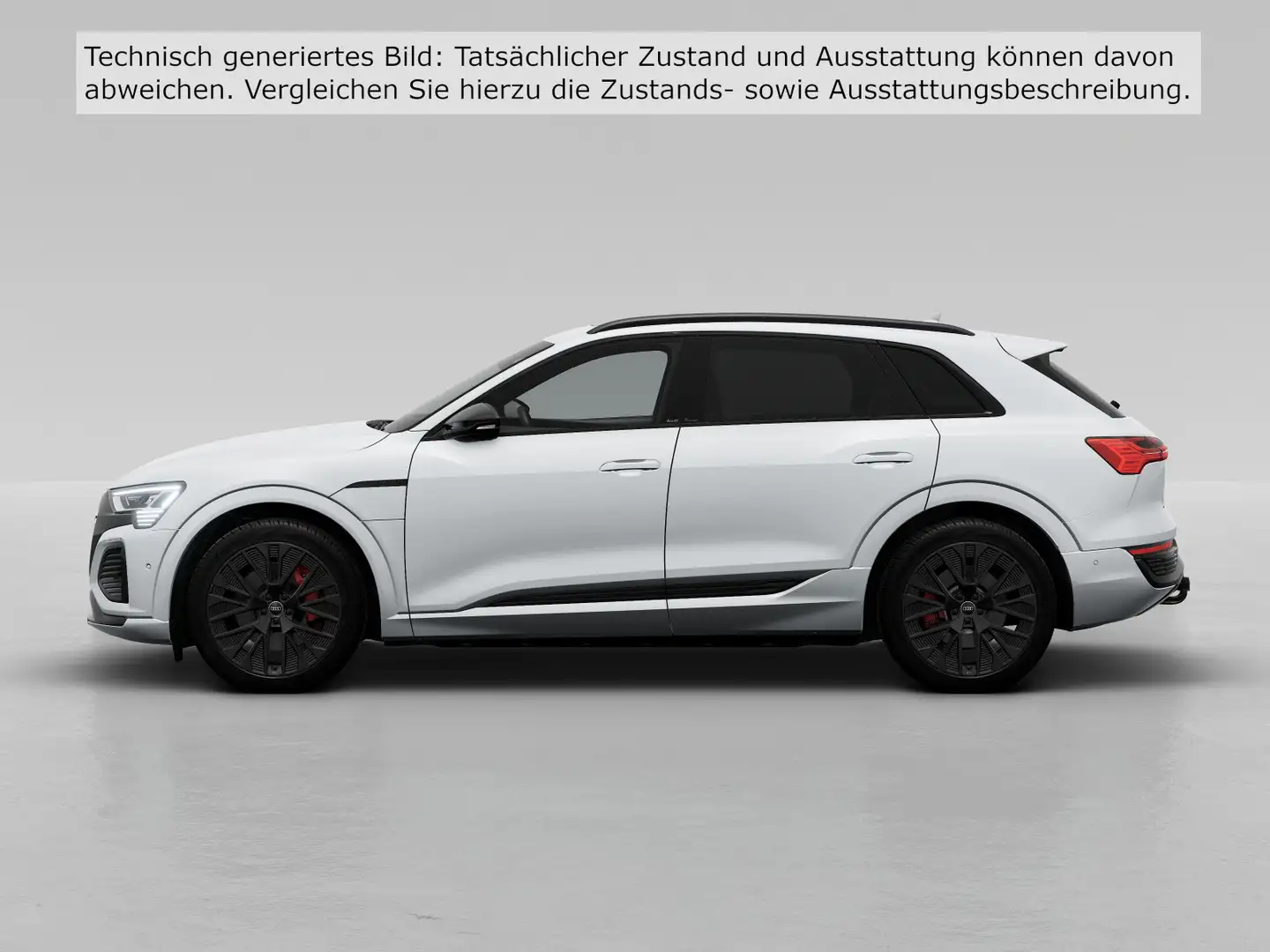 Audi Q8 e-tron 55 quattro S line MATRIX AHK PANO B&O Weiß - 2