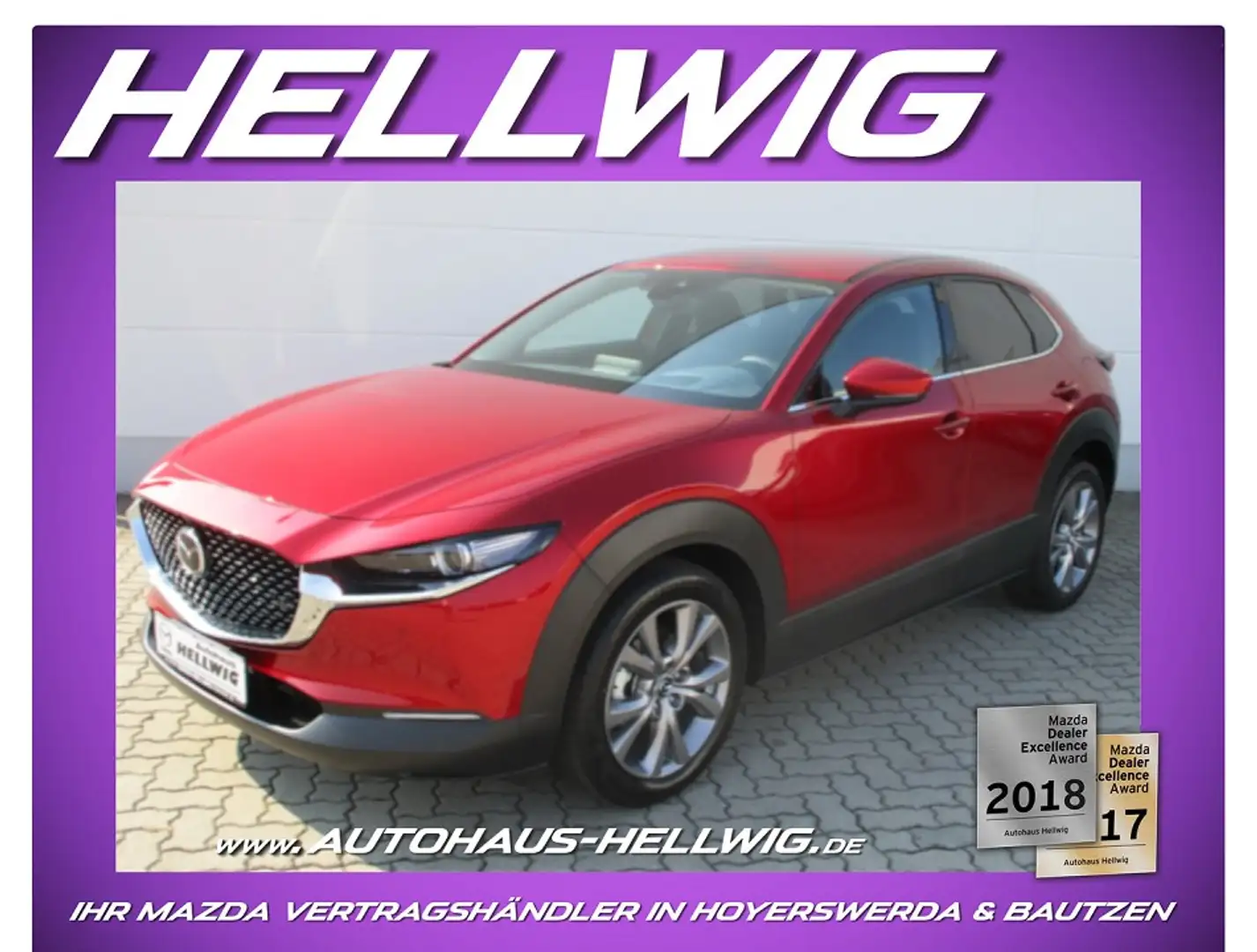 Mazda CX-30 2.0l Skyactiv-X Takumi Leder Schwarz NEU Weiß - 1