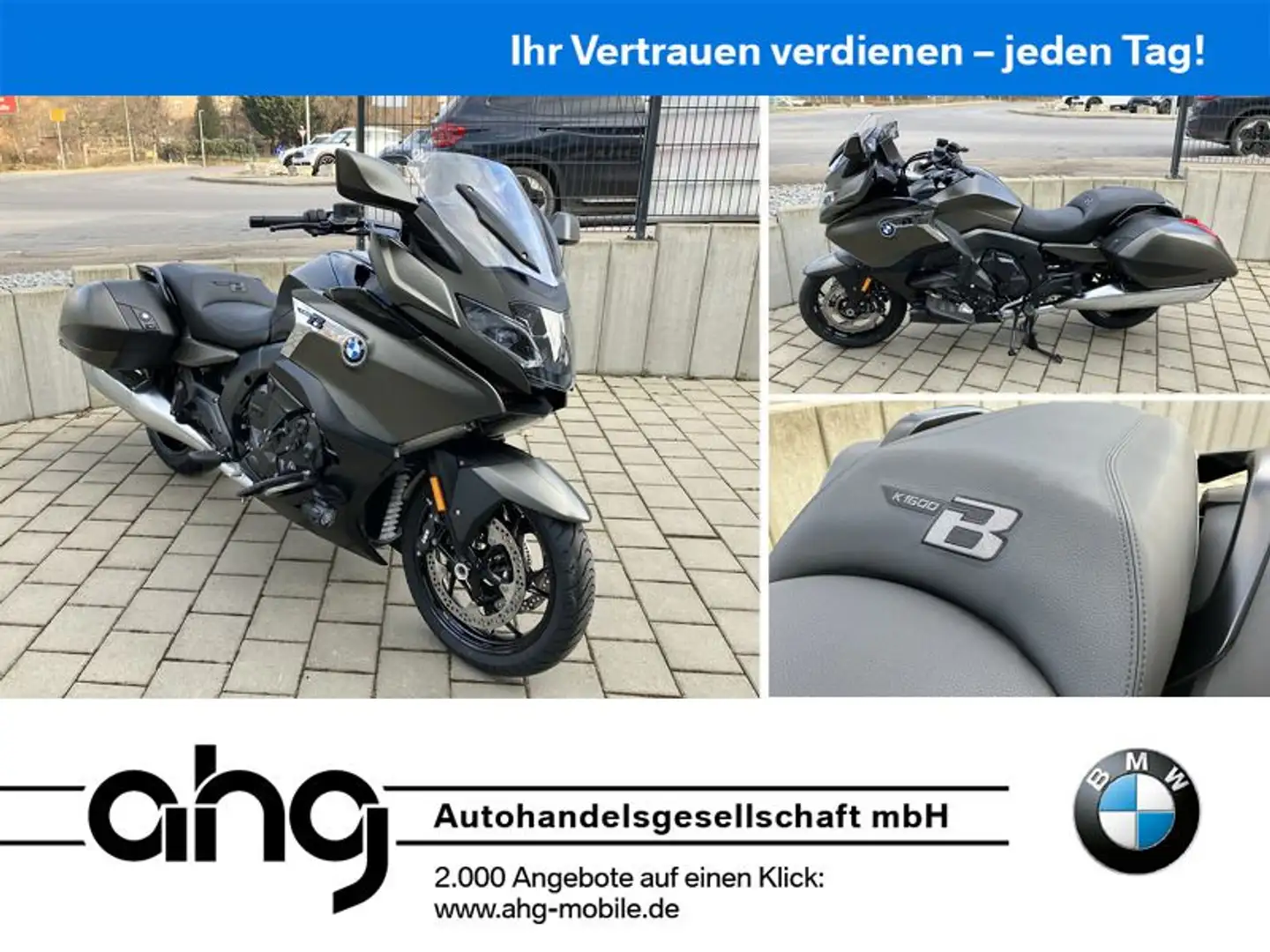BMW K 1600 B Exclusive, Inkl. Oil Inclusive Servicep siva - 1