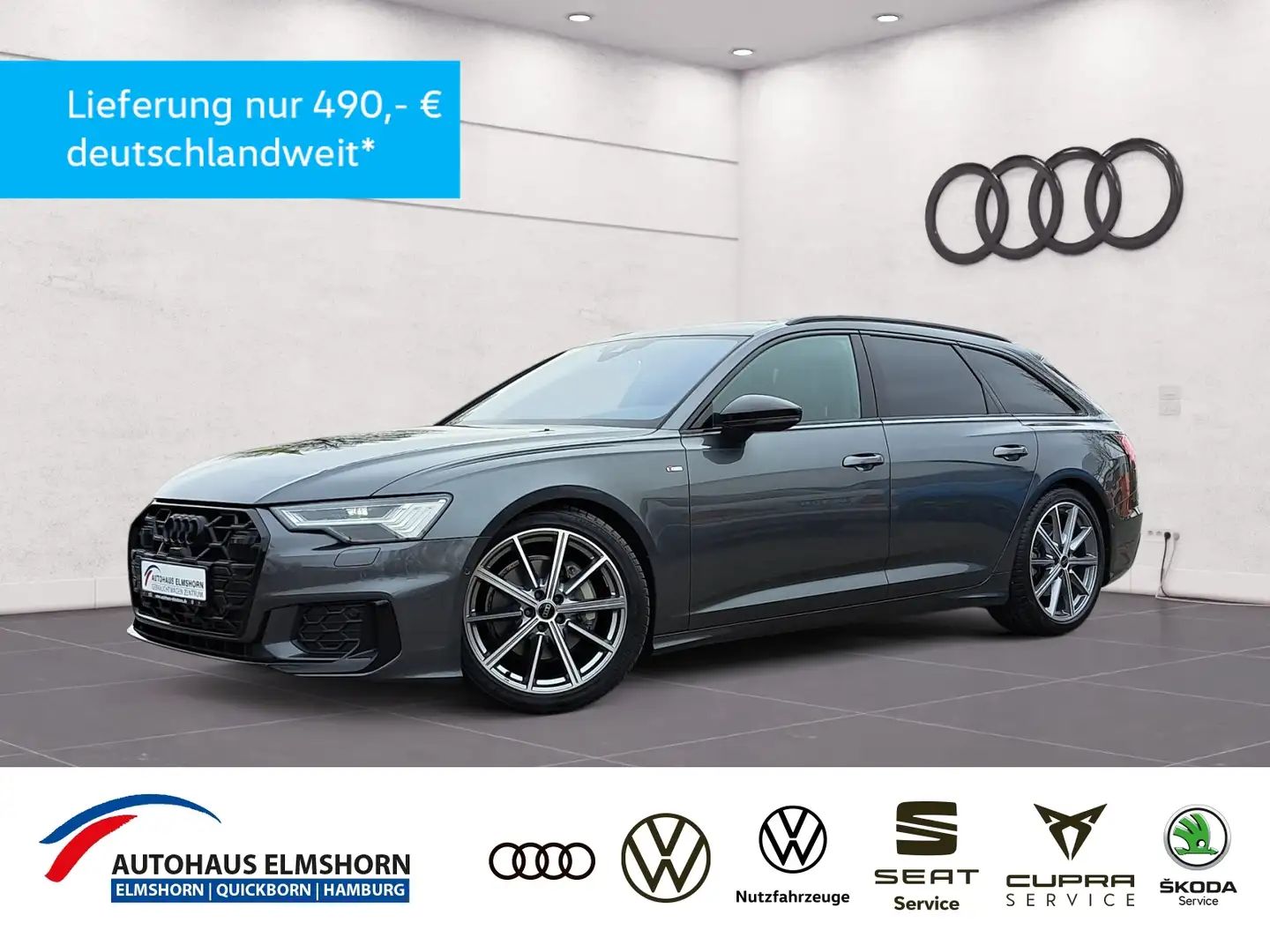 Audi A6 Avant S line 45 TDI quattro S tronic PANO AHK MAT Grau - 1