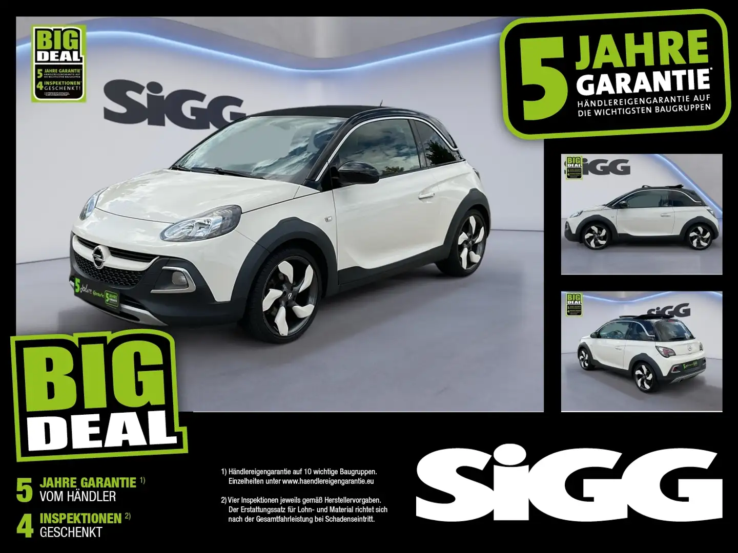 Opel Adam 1.0 T Rocks OpenAir Faltdach 18''LM->Felgen Weiß - 1