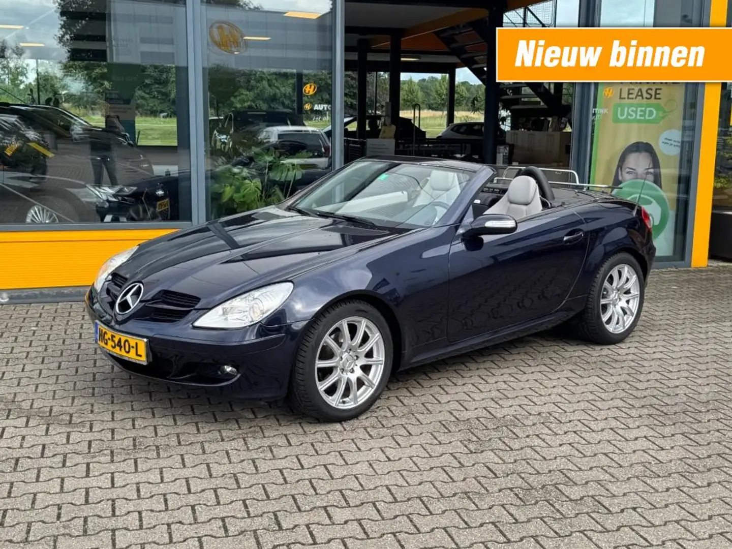 Mercedes-Benz 200 K. Luxury - Leer - Navi/Apple/Carplay Blauw - 1