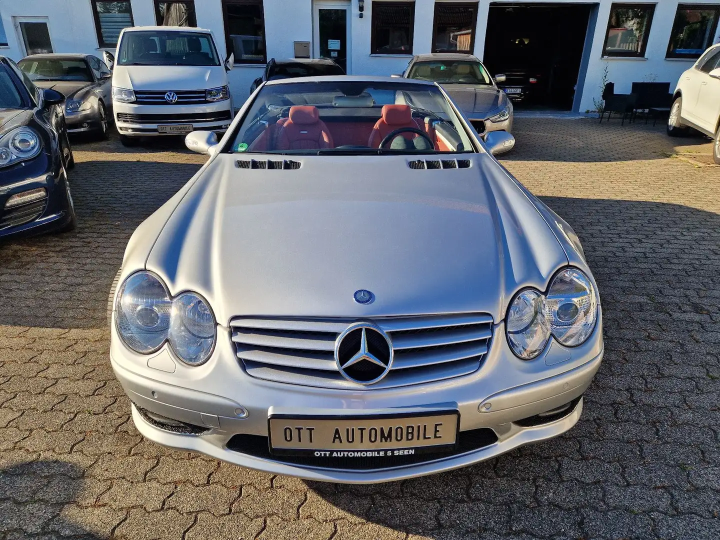 Mercedes-Benz SL 55 AMG "TRAUMZUSTAND" 1.HAND,SCHECKHEFT MB Plateado - 2