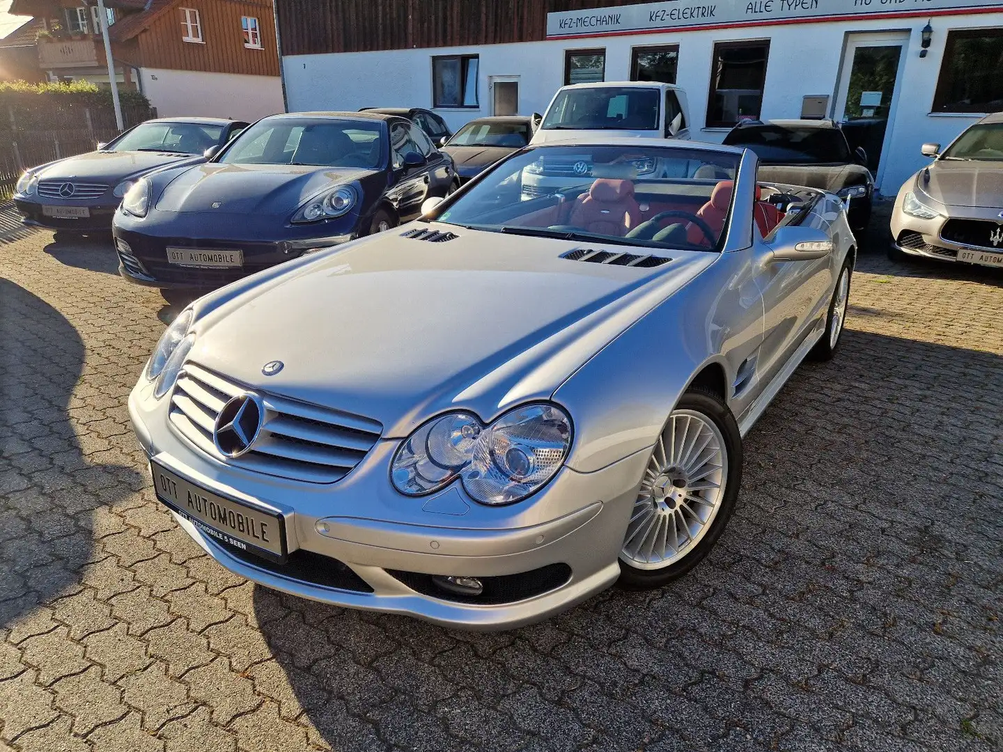 Mercedes-Benz SL 55 AMG "TRAUMZUSTAND" 1.HAND,SCHECKHEFT MB Plateado - 1