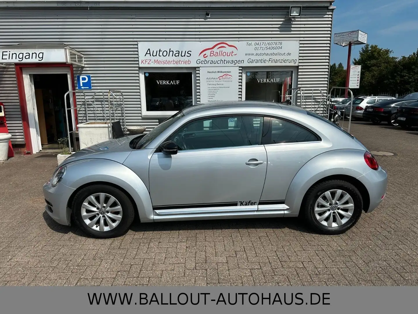 Volkswagen Beetle Lim. Design*2.HAND*KLIMA*NAVI*TEMPO*PDC* Silber - 1