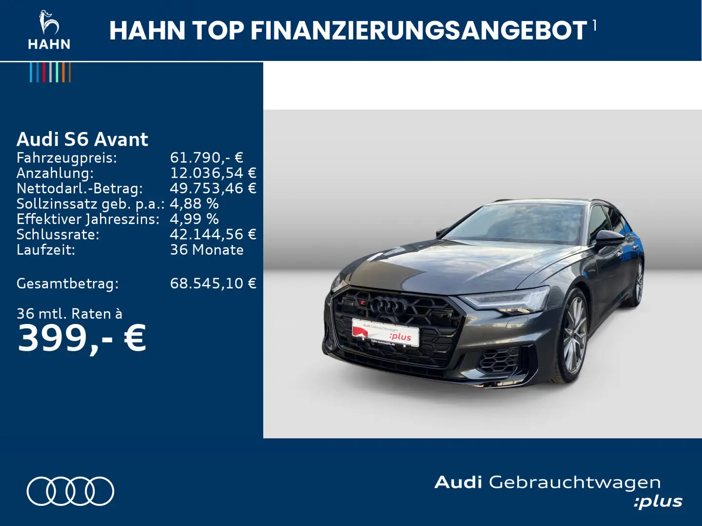 Audi S6 TDI quattro tiptrc 360° Pano Matrix Gris - 2