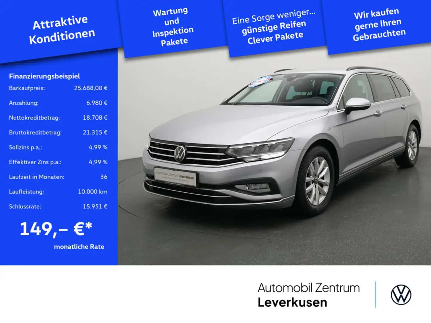 Volkswagen Passat Variant Business DSG CARPLAY PDC AHK ACC Schwarz - 1
