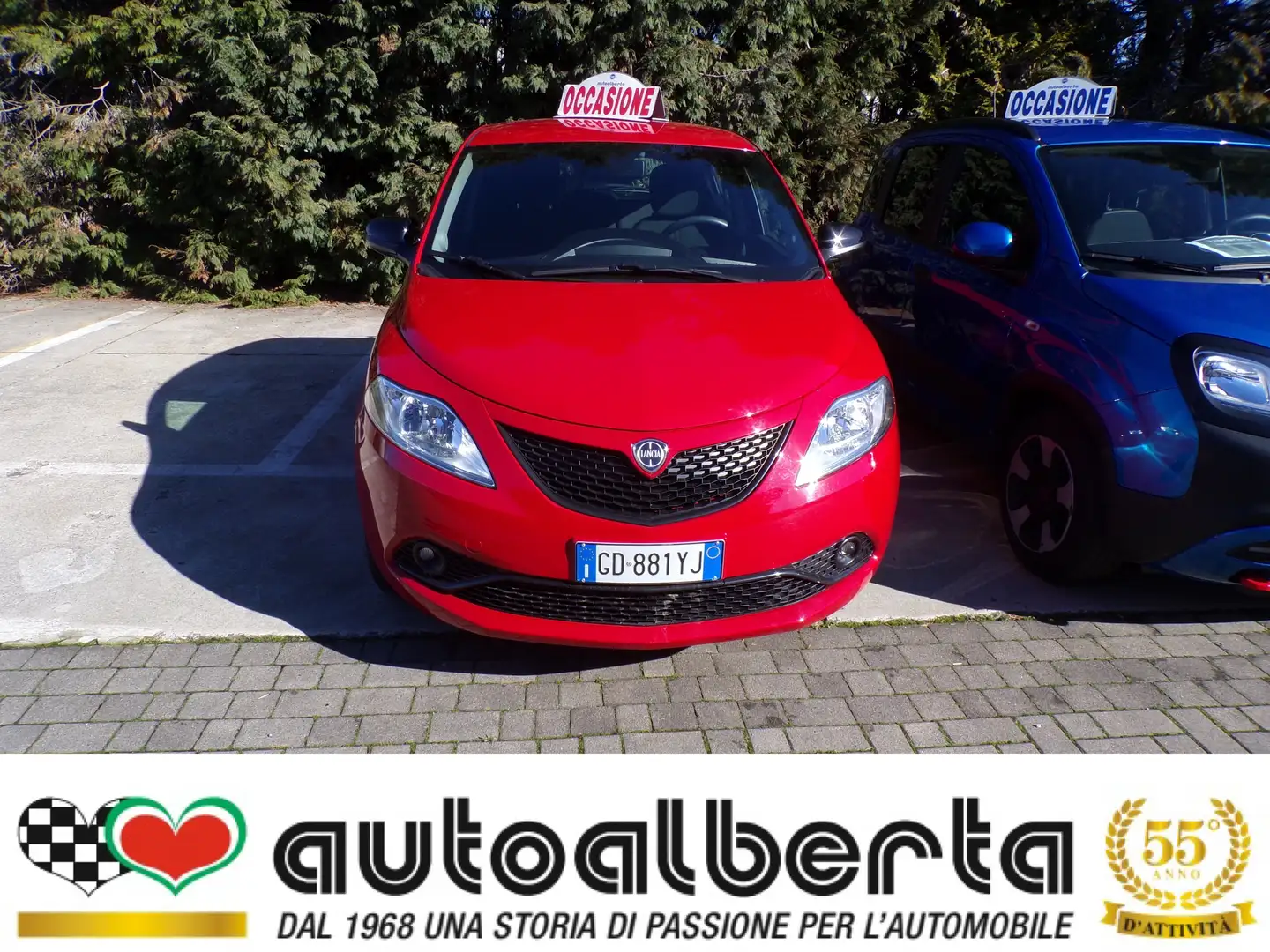 Lancia Ypsilon GOLD Hybrid 1.0 firefly 70cv (KM 8.632) Rouge - 1
