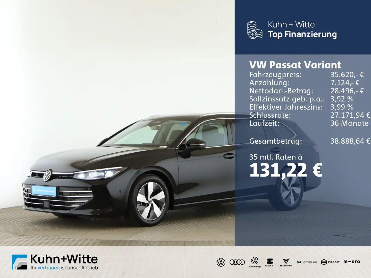 Volkswagen Passat Variant 2.0 TDI Elegance *AHK*Matrix*RFK* Schwarz - 1