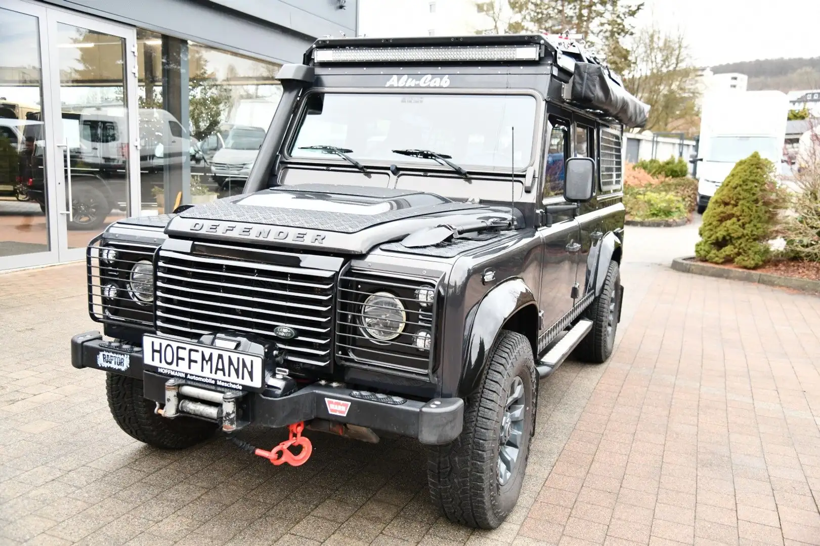 Land Rover Defender Alu-Cab Camping Hubdach Klappdach A/C Grau - 2