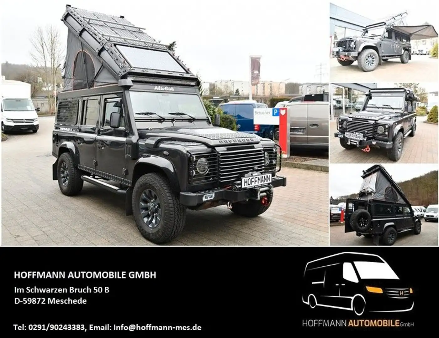 Land Rover Defender Alu-Cab Camping Hubdach Klappdach A/C Grau - 1