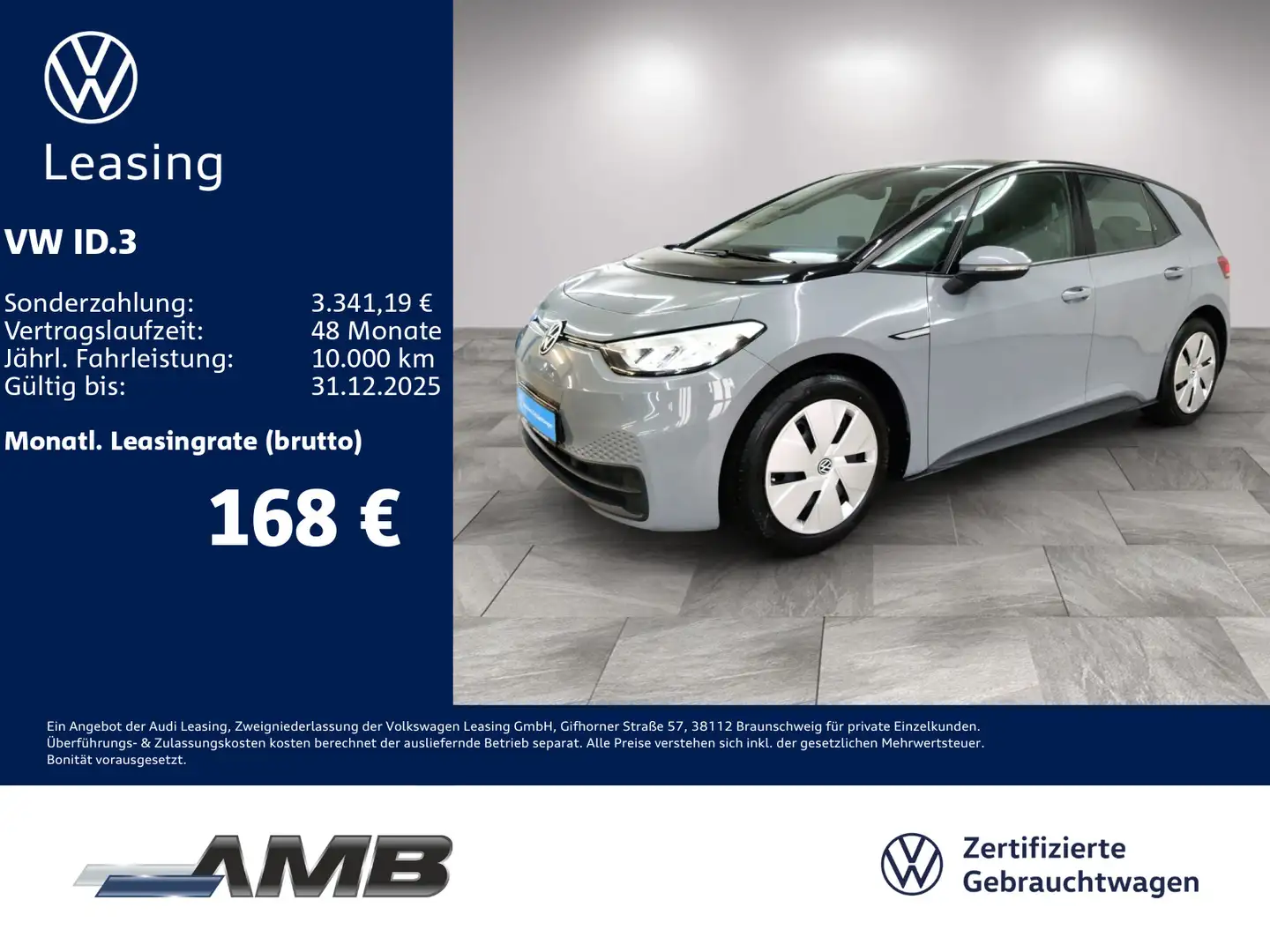 Volkswagen ID.3 Pure Performance LED/CCS/Navi/e-Sound Grau - 1