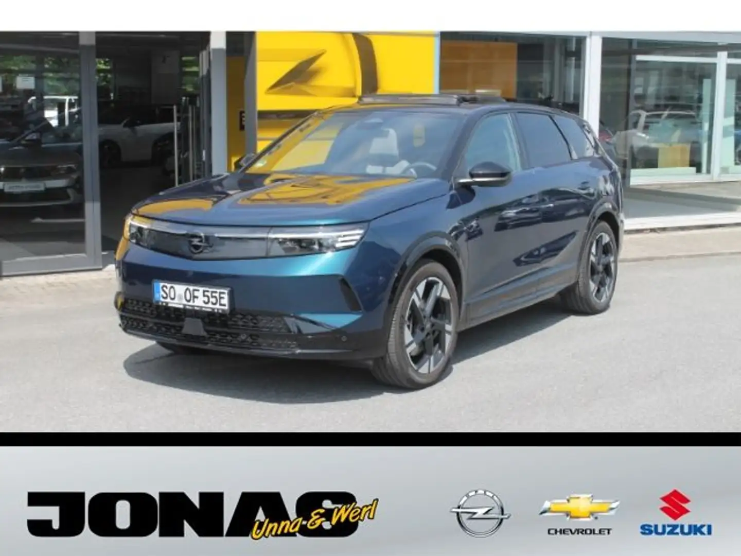 Opel Grandland X Grandland !NEU! GS 73-KW/H Schiebedach 360°R Nav Blauw - 1